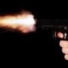 An assailant shoots with a gun