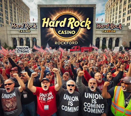 Union Rally at Hard Rock Casino Urges Employee Recognition